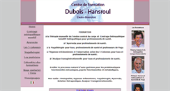 Desktop Screenshot of dubois-hansroul.be