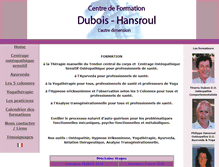 Tablet Screenshot of dubois-hansroul.be